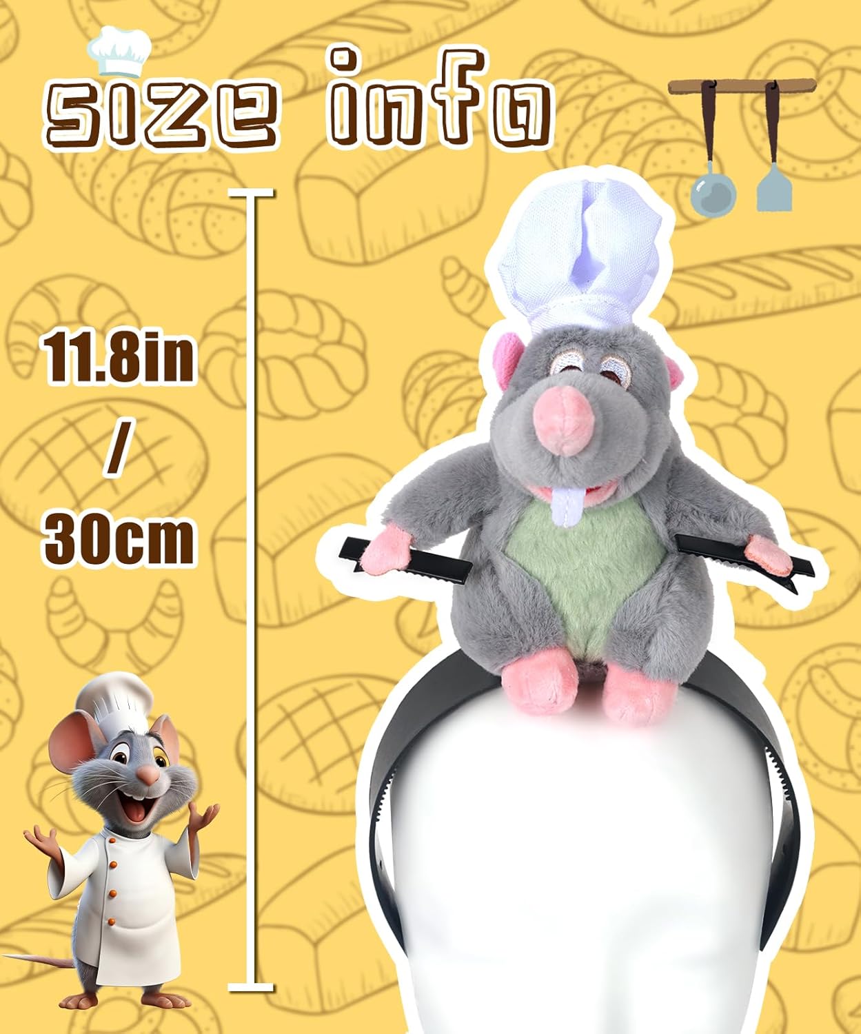 Cute Cartoon Mouse Headband Women'S Cosplay Props Halloween Costume Headwear for Women/Girls