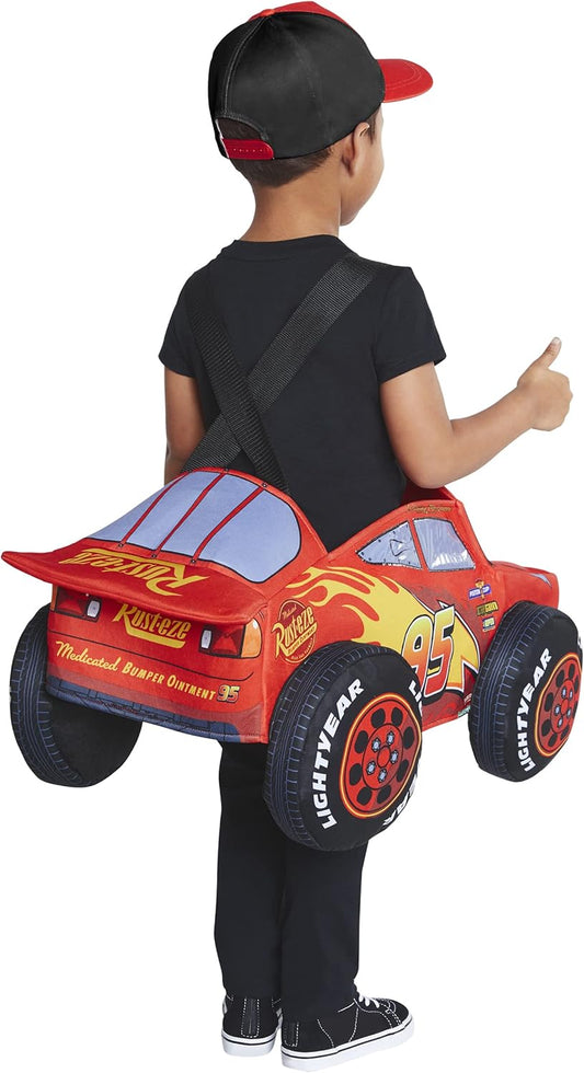Cars Toddler Lightning Mcqueen Ride-Along Costume | Officially Licensed | Disney | Pixar | Cars Cosplay