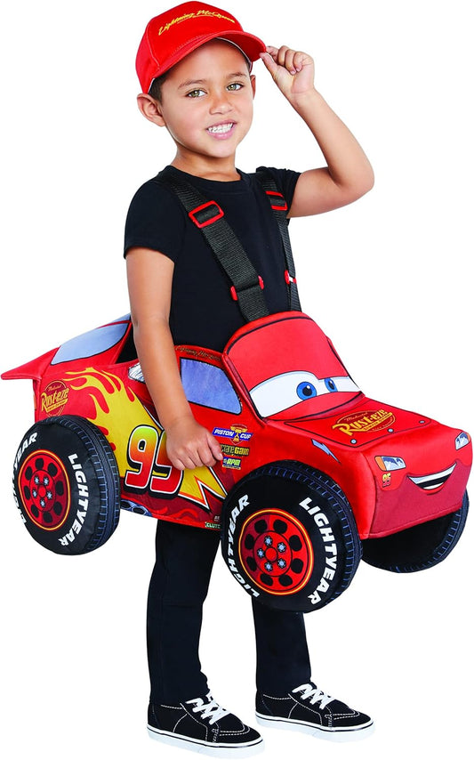Cars Toddler Lightning Mcqueen Ride-Along Costume | Officially Licensed | Disney | Pixar | Cars Cosplay