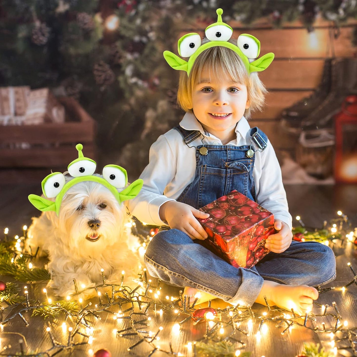 Halloween Headband, Alien Plush Headband for Kids and Adults, Costume Accessories for Theme Party Cosplay and Halloween
