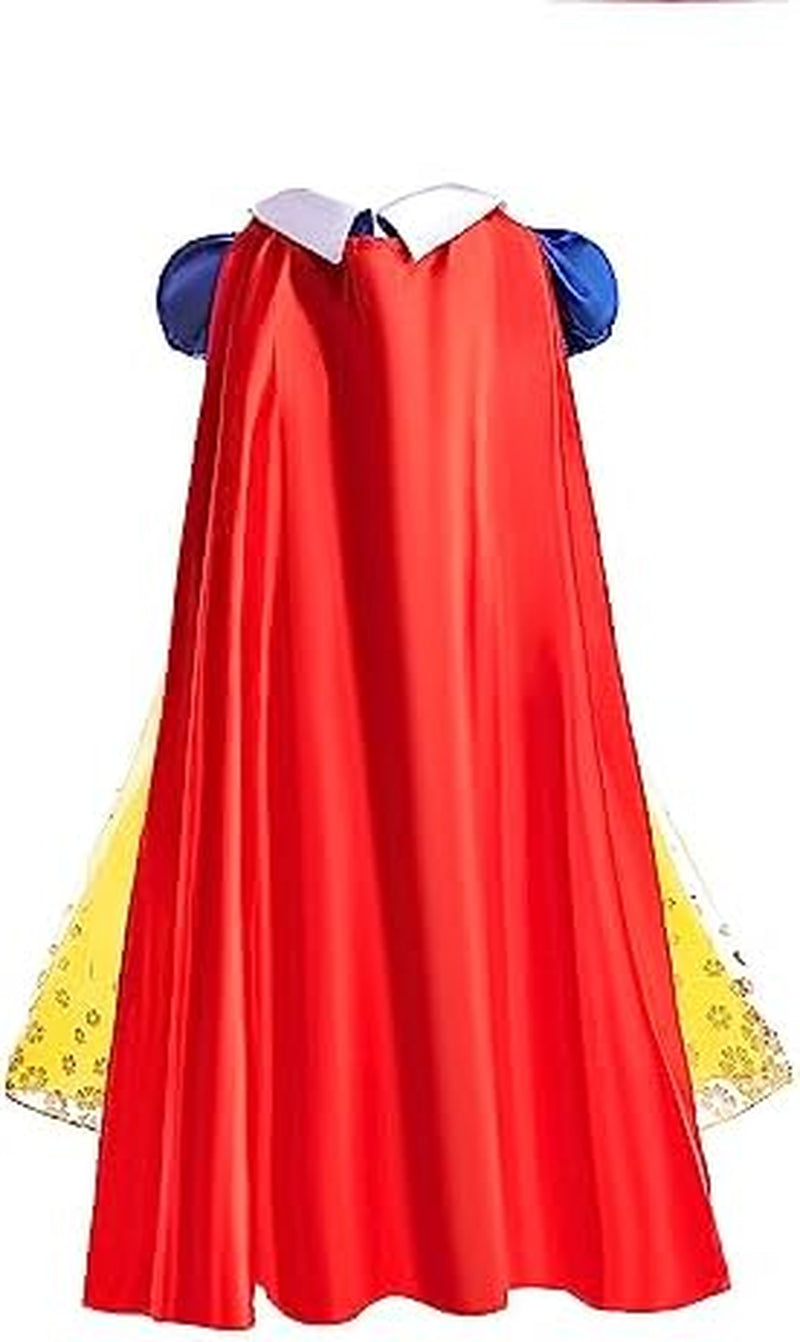 Princess Dresses for Girls Snow Costume Kids Birthday Party Halloween Costume Dress up 3-10Years